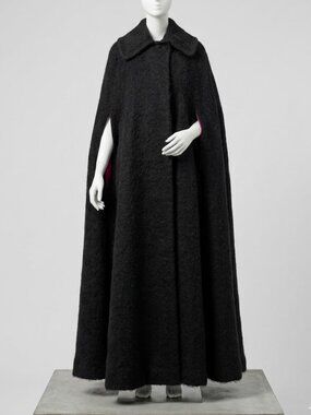Stunning Vintage Handwoven Irish Mohair & Wool Maxi Cape